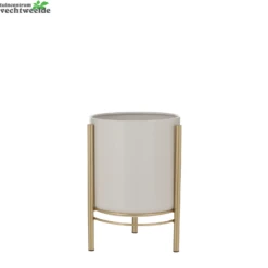 Planter Sverre Standaard D19h28cm Wit - Mica