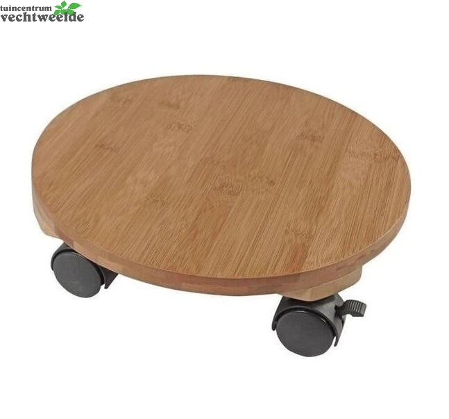 Nature Planttrolley Bamboe H7.5xd30cm 3 Nature Planttrolley Bamboe H7.5xd30cm