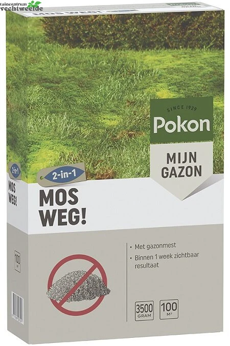 Pokon Mos Weg! 100 M2 3500gr 3 Pokon Mos Weg! 100 M2 3500gr