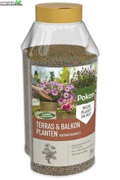 Pokon Terras & Balkon Planten Langwerkende Voedingskorrels 1800 Gram