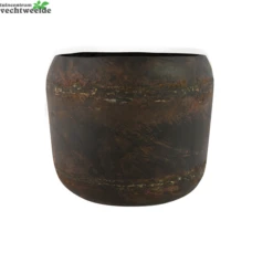 Pot Arwin D21h18cm Rustic Zwart