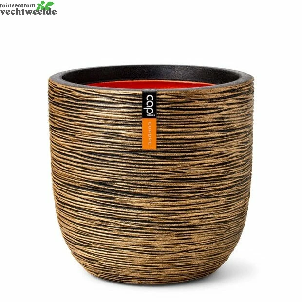 Pot Bol Rib Nl D43xh41cm Zwart Goud 3 Pot Bol Rib Nl D43xh41cm Zwart Goud