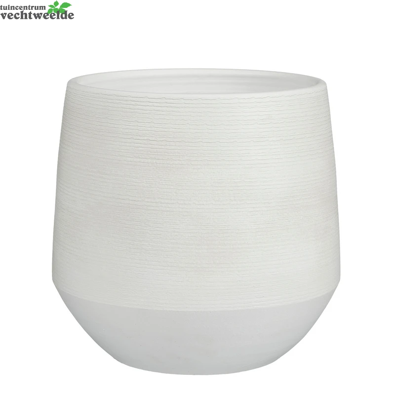 Pot Evora D30h28cm Off White 3 Pot Evora D30h28cm Off White