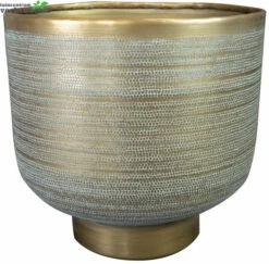 Pot Jara D28h27cm Antique Brass