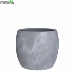 Pot Lester D24h22cm Lichtgrijs Stone - Mica