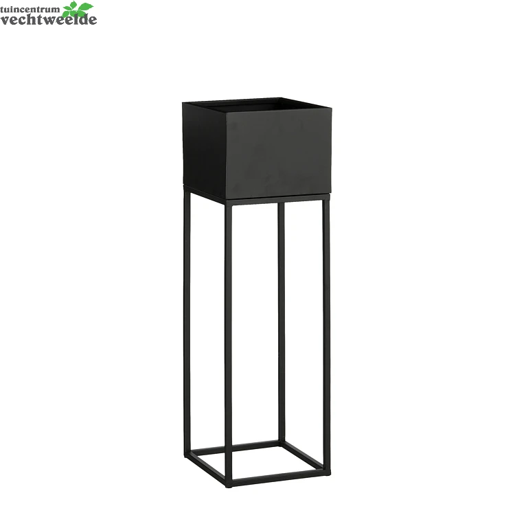 Pot Timon L24b24h78cm Zwart 3 Pot Timon L24b24h78cm Zwart