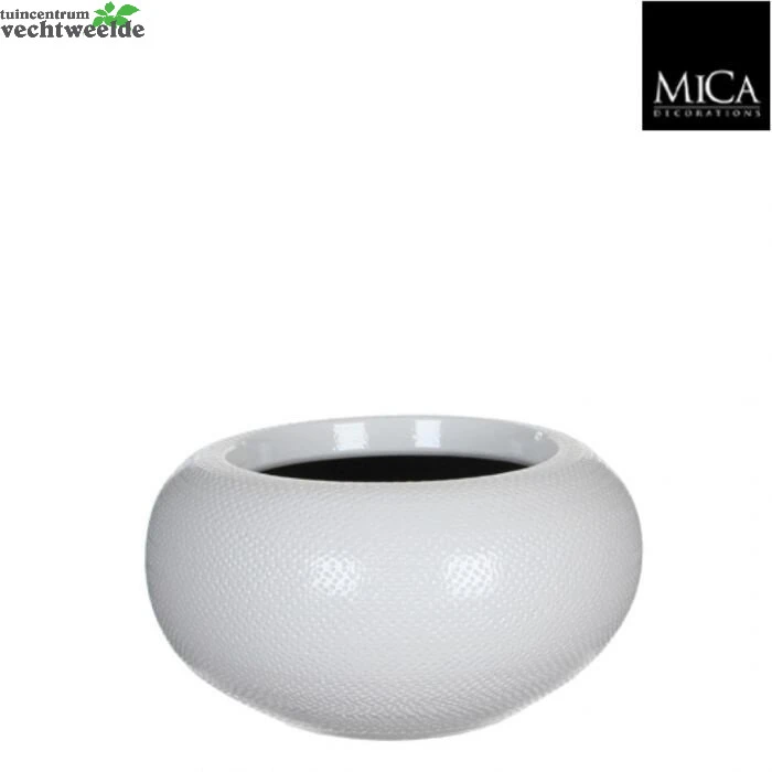 Schaal Gabriel D32h16cm Wit 3 Schaal Gabriel D32h16cm Wit