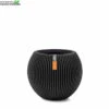 Vaas Bol Groove D30h25cm Zwart -Tuinbenodigdheden Verkoopwinkel vaas bol groove d30h25cm zwart 750x750 62bba5addcb89 l