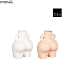 Vaas L15.5b10.5h20cm Perzik A2