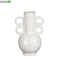 Vaas L16.5b13.5h25cm Wit