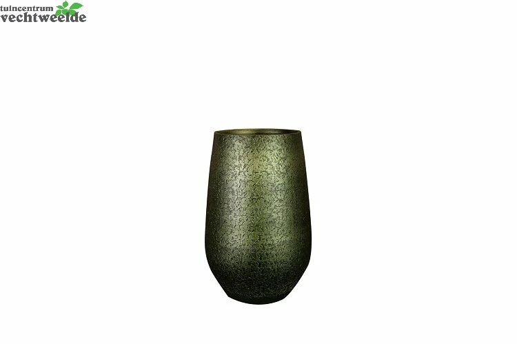 Vaas Noor D23h36cm Velvet Groen 3 Vaas Noor D23h36cm Velvet Groen